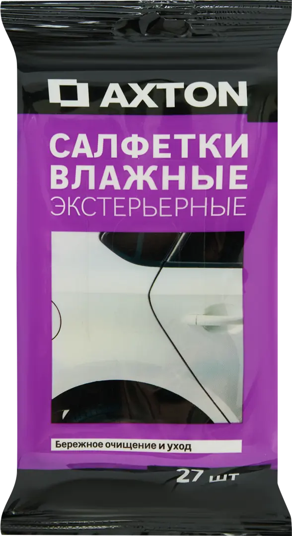 Салфетки влажные для стекол и зеркал Axton 27 шт 425₽