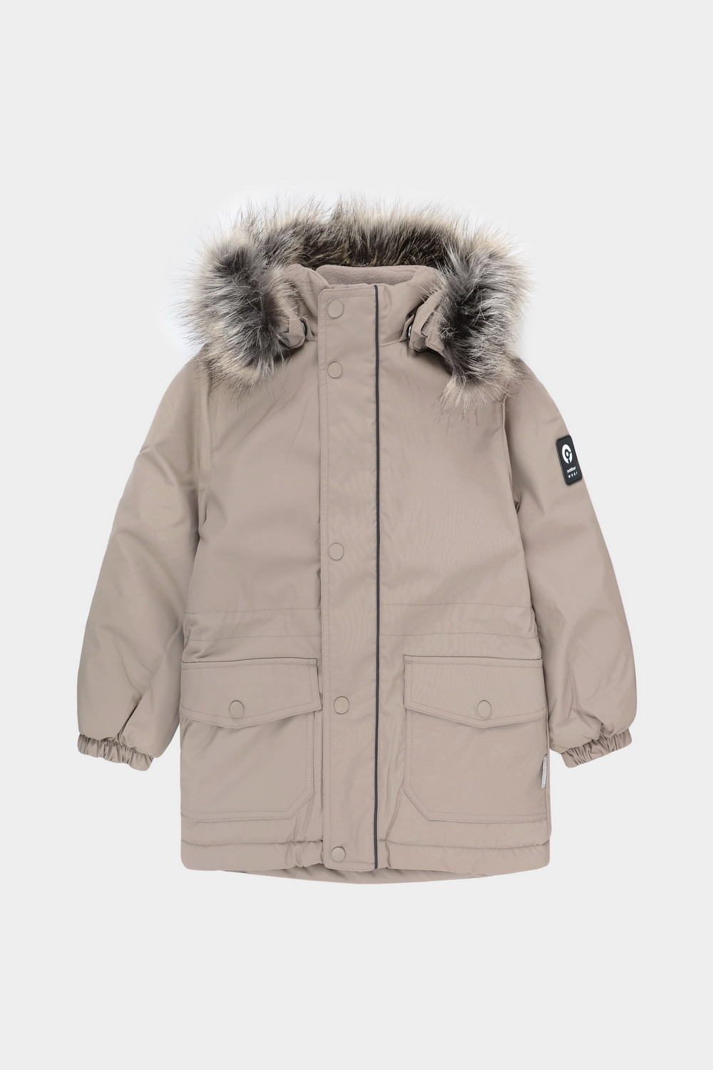 Пальто детское CROCKID 2B LJKT 043.3, бежевый, 128 куртка мембранная женская arc teryx norvan бежевый