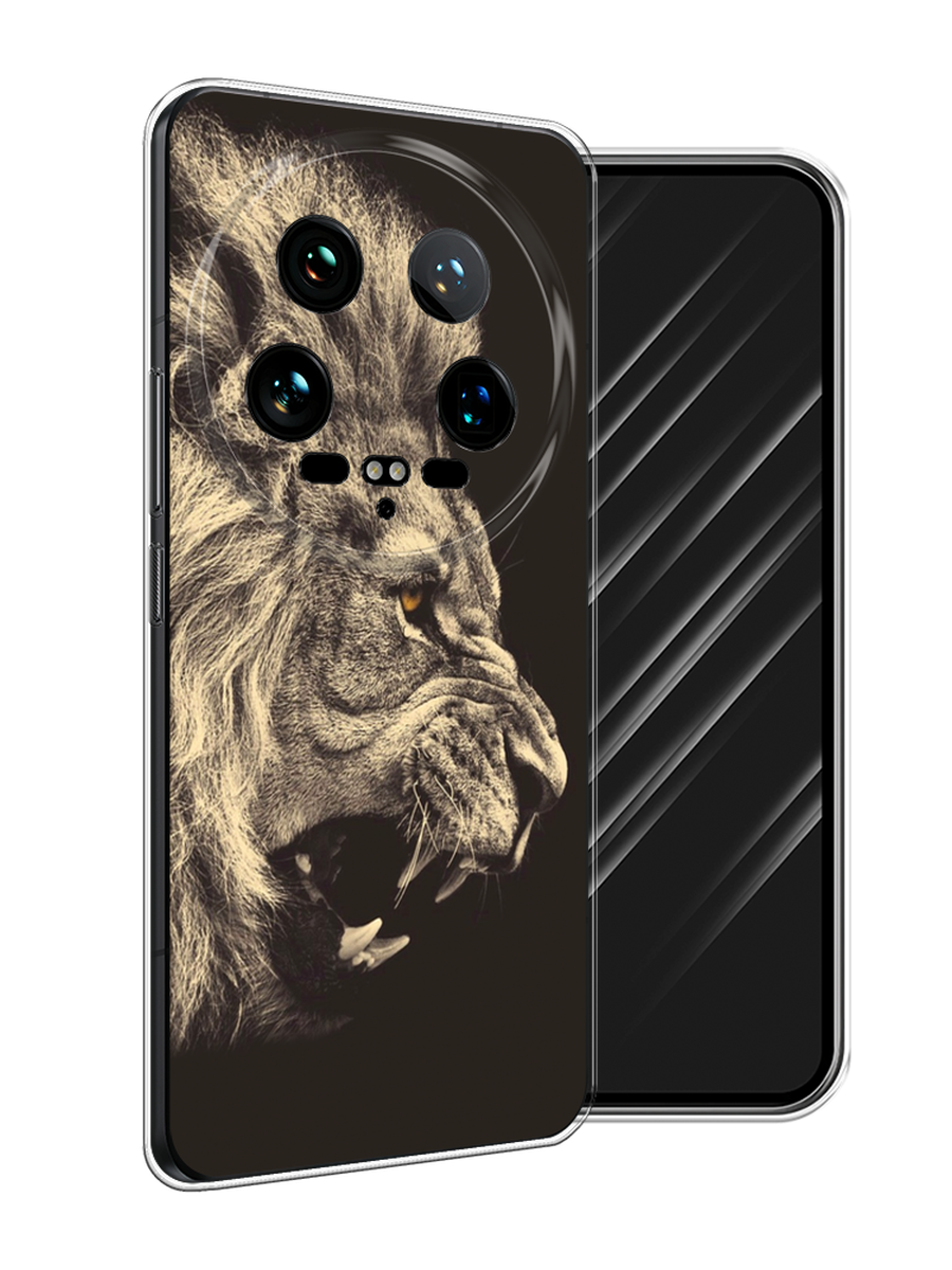 

Чехол Awog на Xiaomi 14 Ultra "Львиный рык 2", Бежевый;черный, 321850-1