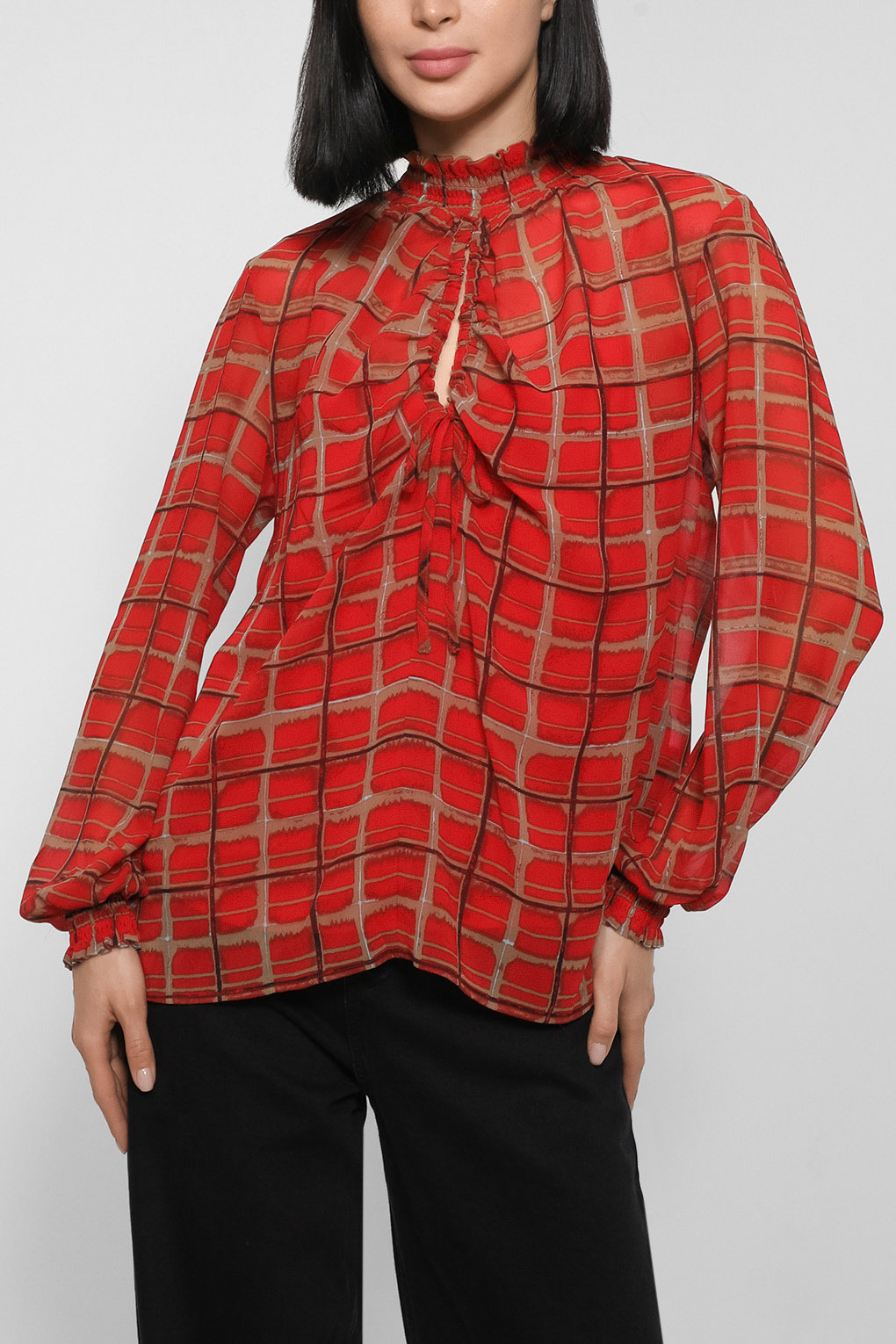 Блуза женская Esprit Collection 082EO1F324 красная XS