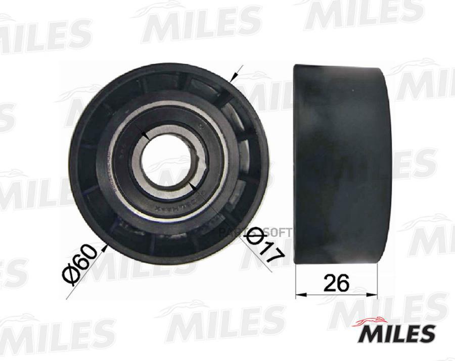 

Ролик Ремня Приводного Направляющий Кондиционером MILES AG03013