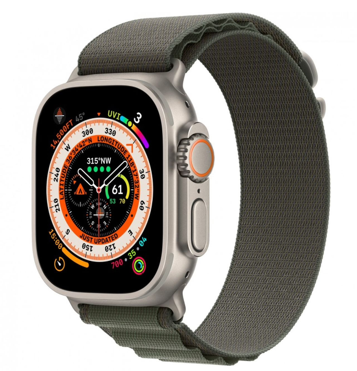 Смарт-часы Apple Watch Ultra 49mm Titanium Green Alpine Small