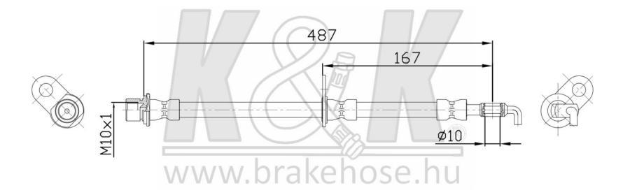 

Шланг Тормозной Toyota Camry (_V2_) 2.2 2.2 (Sxv20_) 08.96-11.01 K&K Ft1417