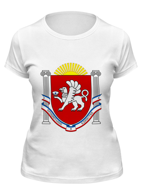 

Футболка женская Printio Крым (crimea) белая S, Белый, Крым (crimea)