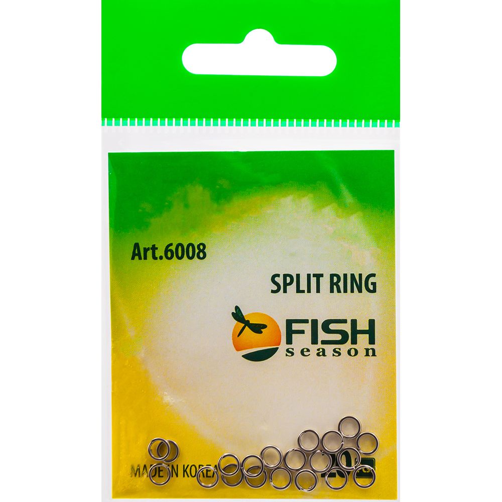 Кольца заводные Fish Season SPLIT RING 6008 4.0 мм, 4 кг (20 шт/уп)