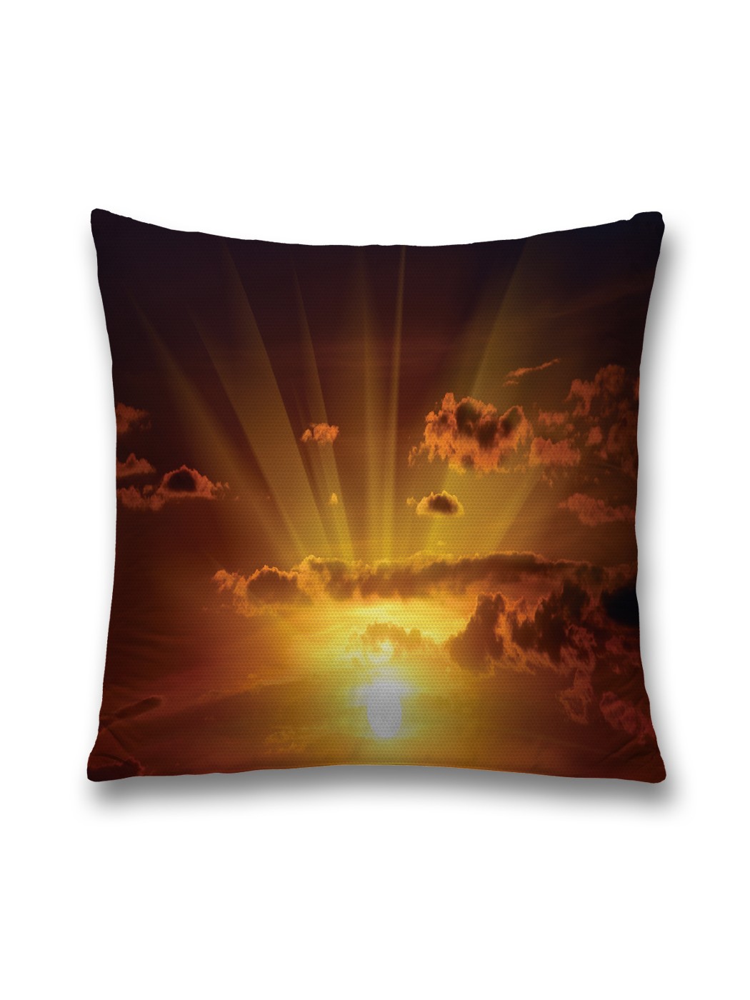 

Наволочка JoyArty декоративная "Огненные лучи в облаках" на молнии, 45x45 см, Зеленый