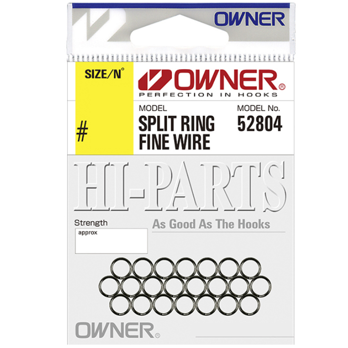 

Кольца заводные Owner SPLIT RING FINE WIRE 52804 # 02 (22 шт), Черный, Owner SPLIT RING FINE WIRE 528