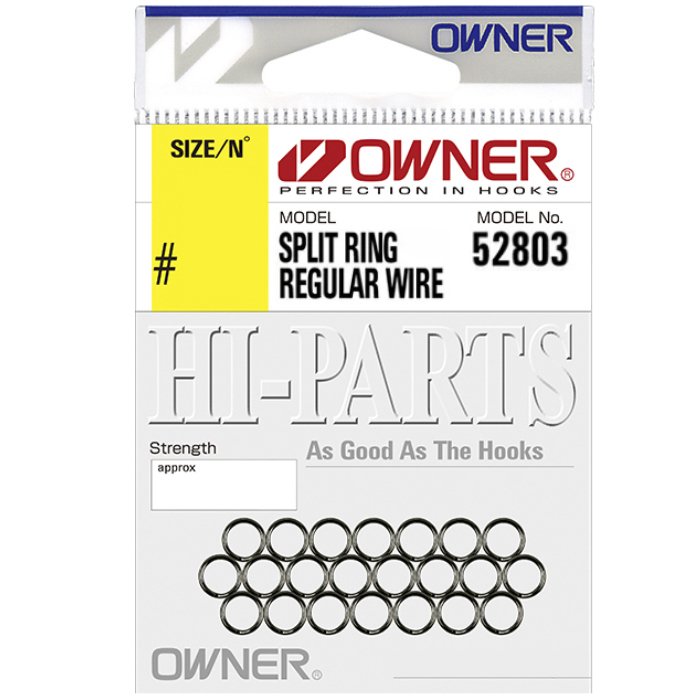 

Кольца заводные Owner SPLIT RING REGULAR WIRE 52803 # 02 (20 шт), Черный, Owner SPLIT RING REGULAR WIRE