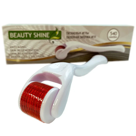 фото Мезороллер beauty shine 540 игл 0,5 мм, титановая сталь