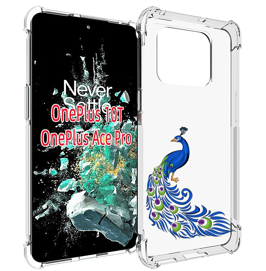 

Чехол MyPads жарптица-голубая для OnePlus 10T, Прозрачный, Tocco