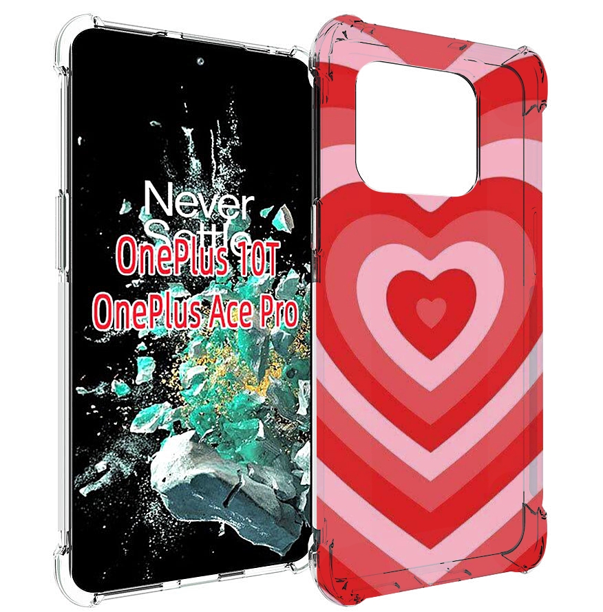 

Чехол MyPads завораживающее сердце женский для OnePlus 10T, Прозрачный, Tocco