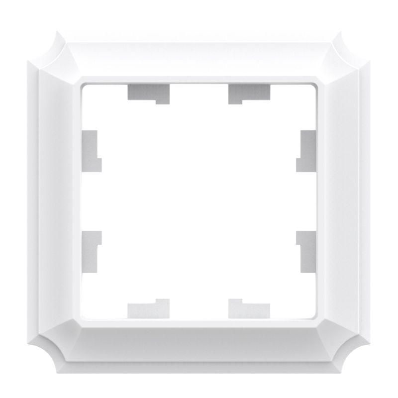 

Рамка 1-пост. AtlasDesign Antique лотос SE ATN101301, Белый