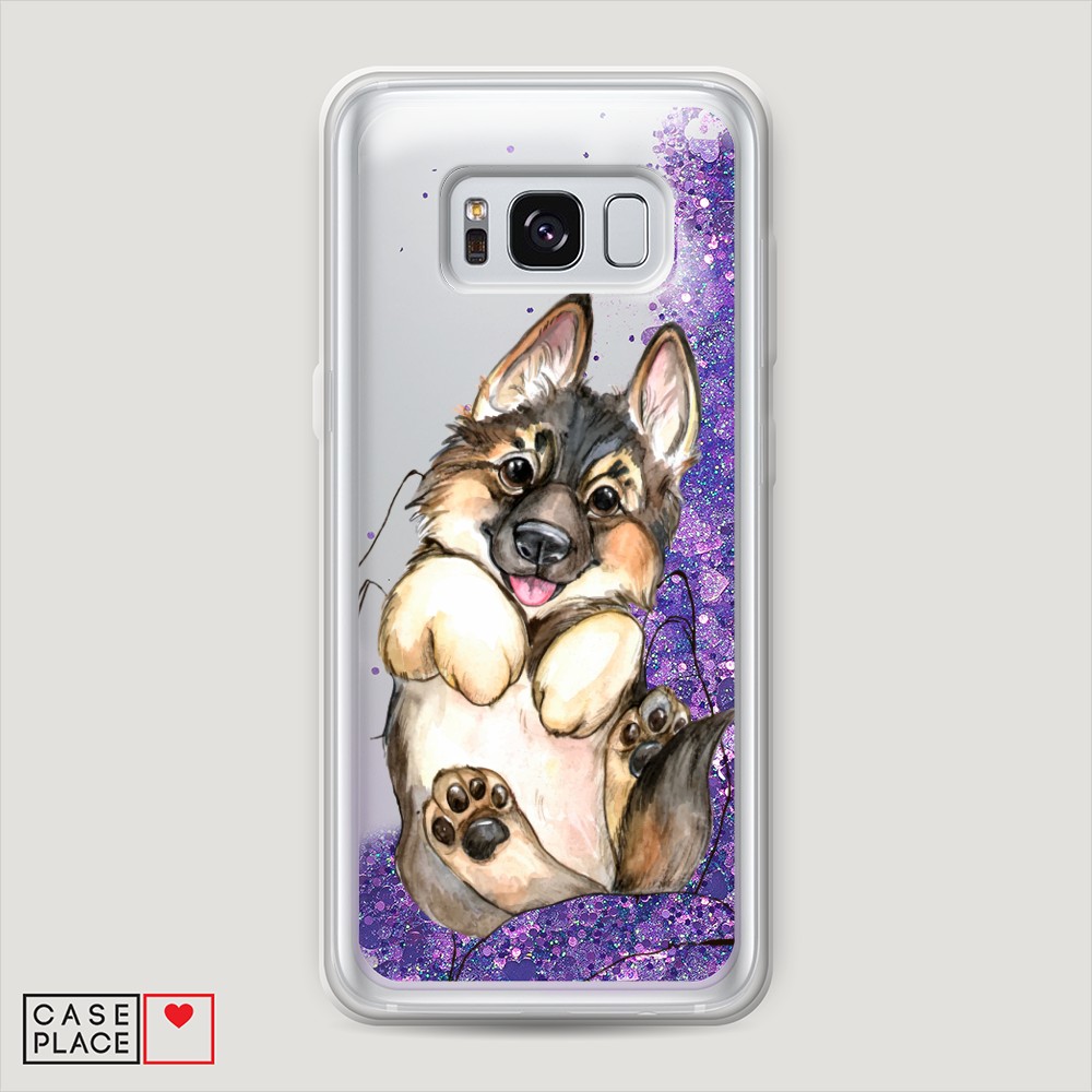 

Чехол Awog на Samsung Galaxy S8 Plus "Овчарка в ладошках", Разноцветный, 24892-1