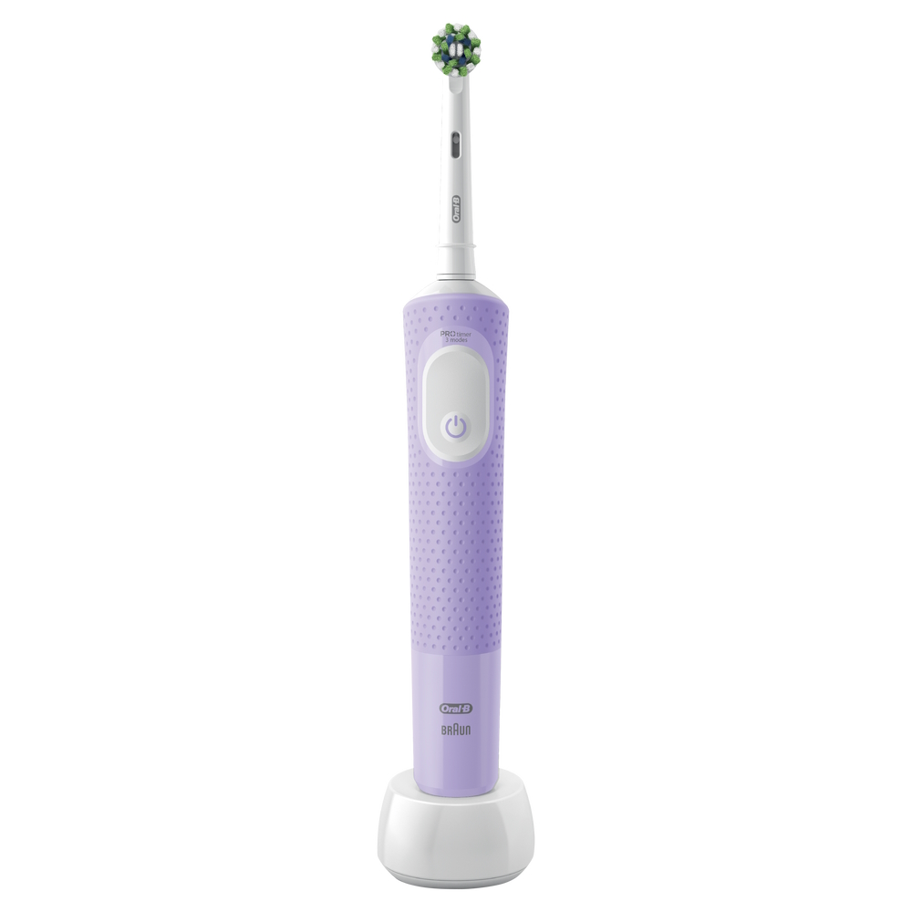 Электрическая зубная щетка Oral-B Protect X Clean фиолетовый щетка для уборки 30 см двусторонняя резина пластик серо белая clean