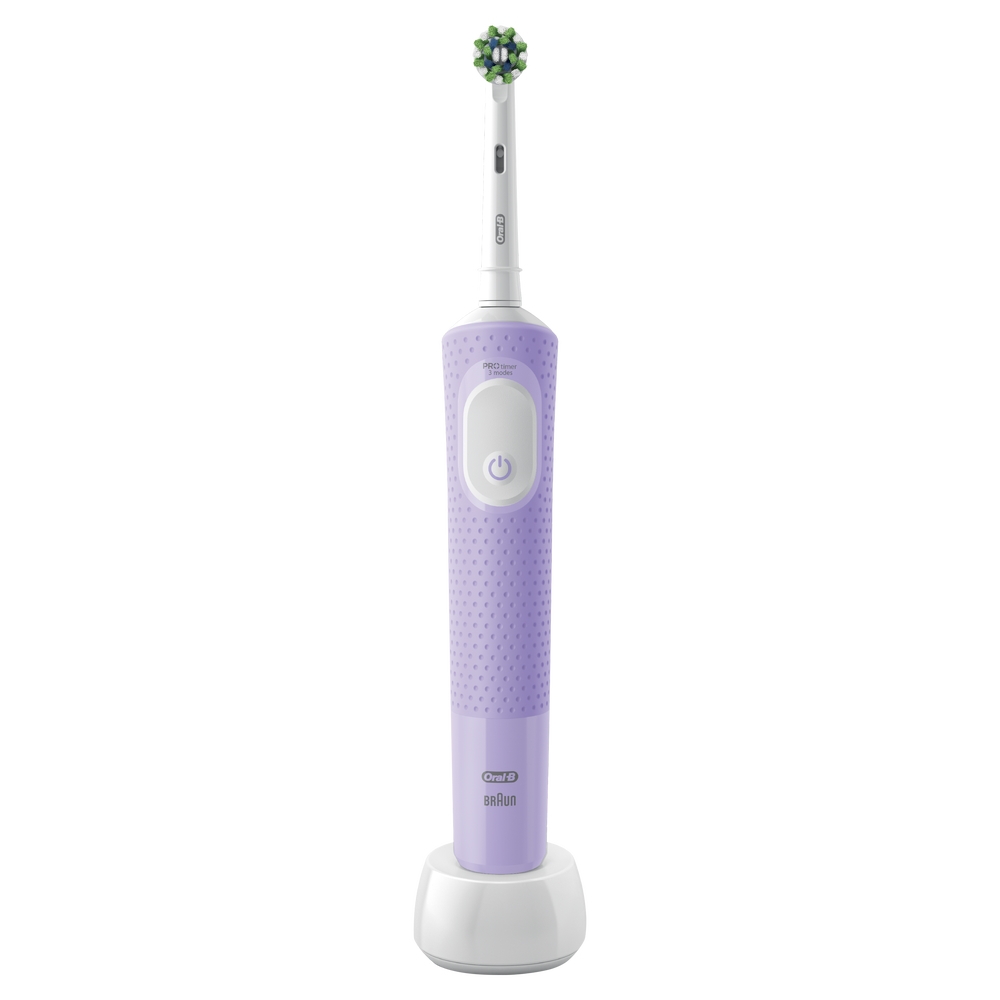 Электрическая зубная щетка Oral-B Protect X Clean фиолетовый фен настенный valera action protect 1600 shaver white 542 06 044 06