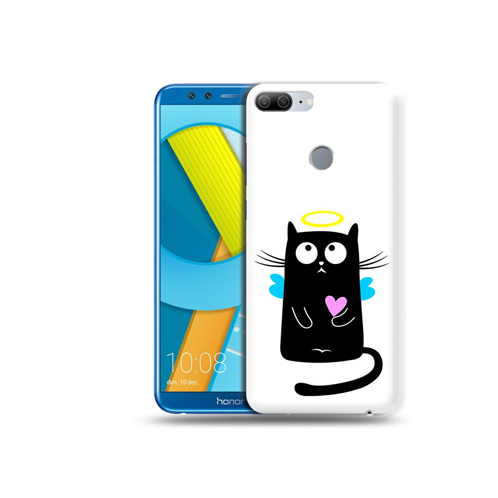 

Чехол MyPads Tocco для Huawei Honor 9 Lite Кот ангелок (PT117118.56.96), Прозрачный, Tocco