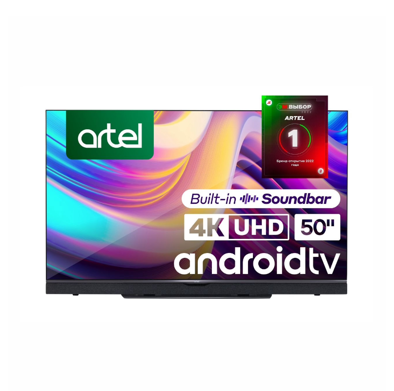 

Телевизор Artel UA65J6502, 65"(165 см), UHD 4K, Черный, UA65J6502