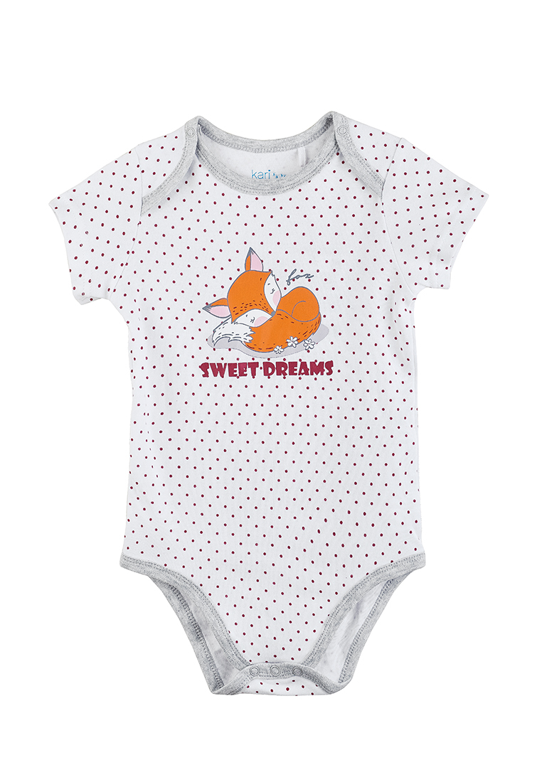 

Боди детское Kari baby AW21B03503301 белый р.74, AW21B03503301