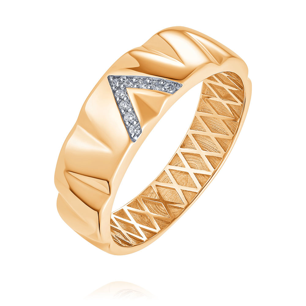 

Кольцо из красного золота р.  ADAMAS 14041536/01-А50Д-72, фианит, 14041536/01-А50Д-72