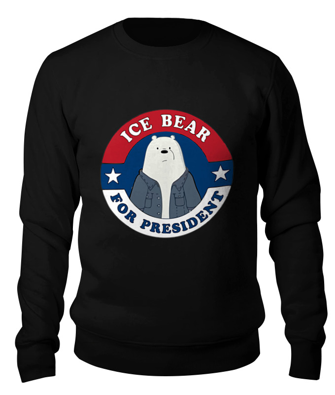 

Свитшот унисекс Printio Ice bear черный M, Ice bear