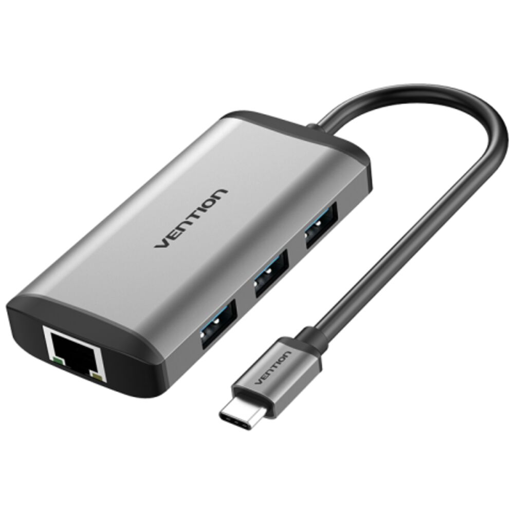 фото Разветвитель vention usb type c - usb вилка-розетка м (toohb)