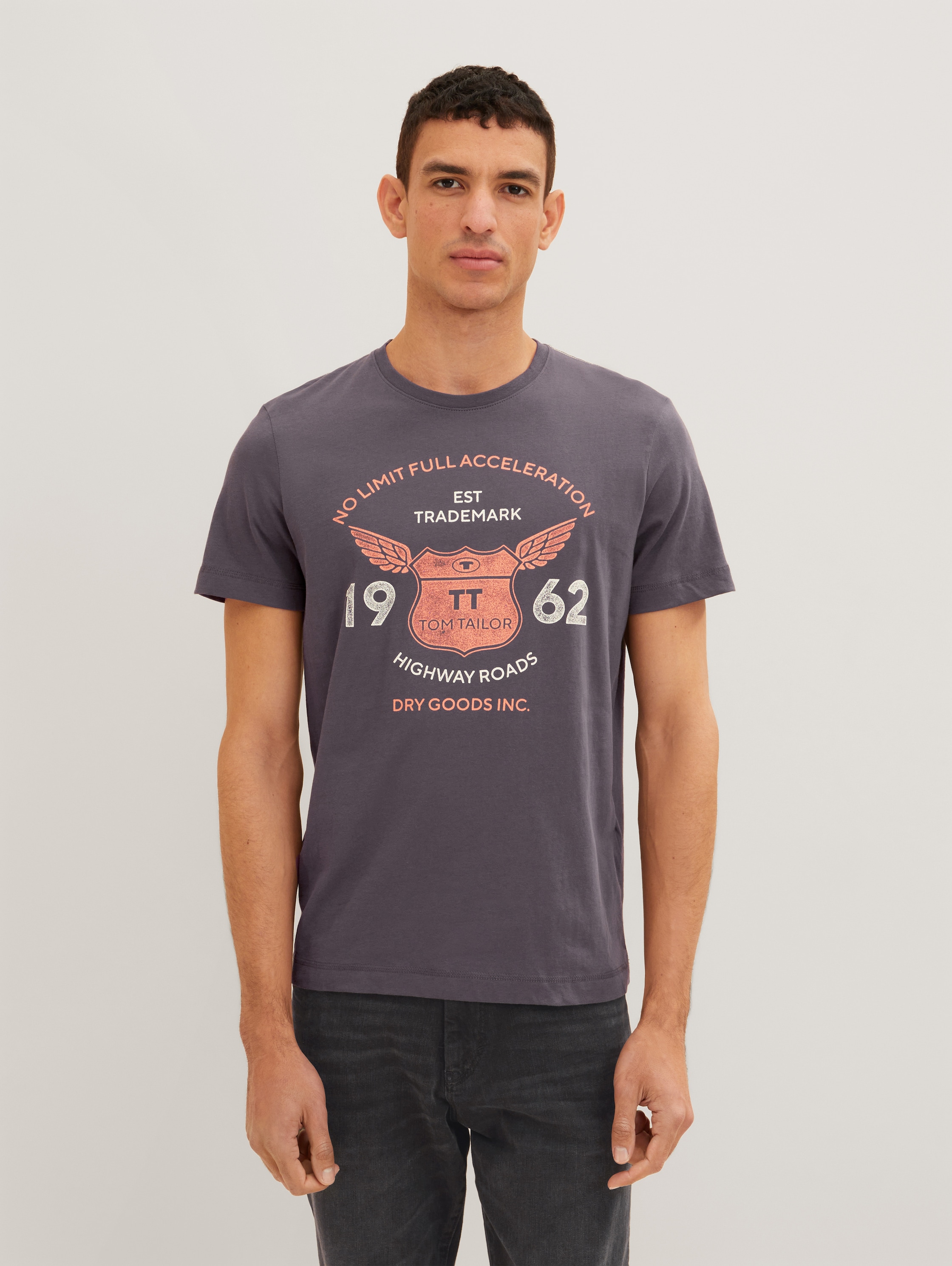 

Футболка мужская TOM TAILOR 1037046 серая XL, 1037046