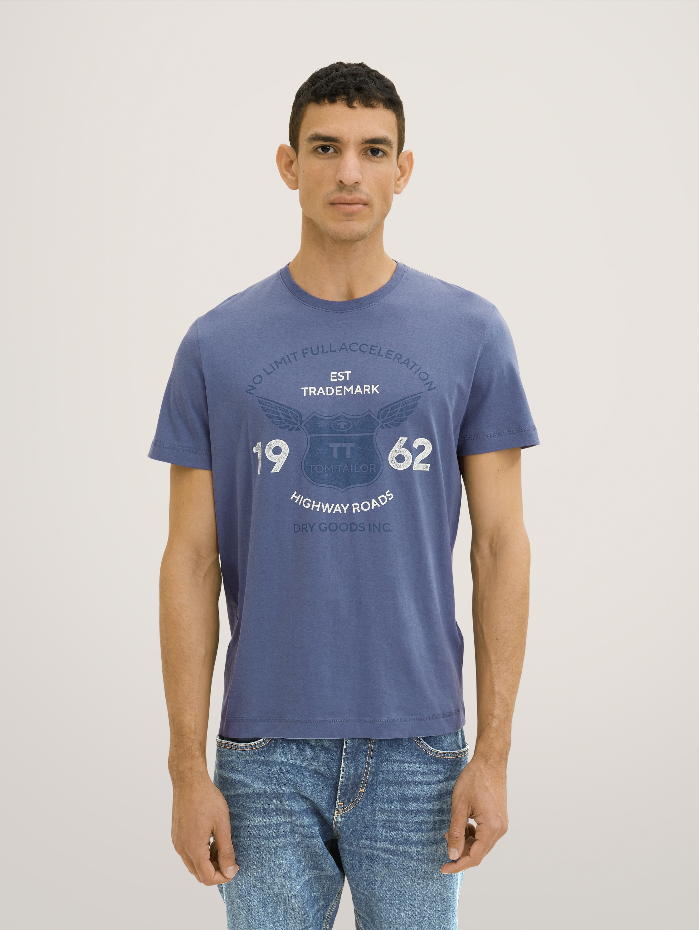 

Футболка мужская TOM TAILOR 1037046 синяя S, 1037046