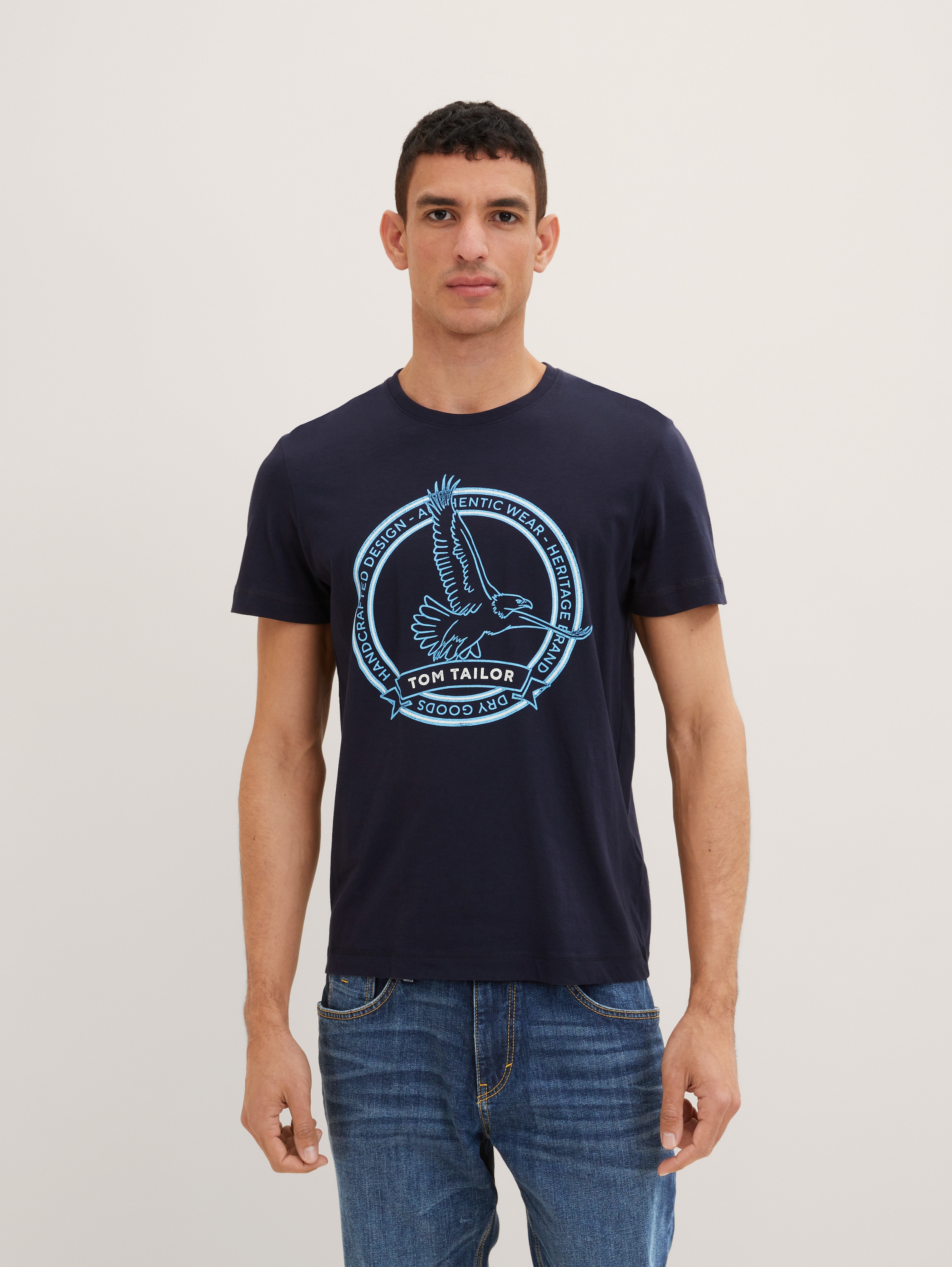 

Футболка мужская TOM TAILOR 1037046 синяя S, 1037046