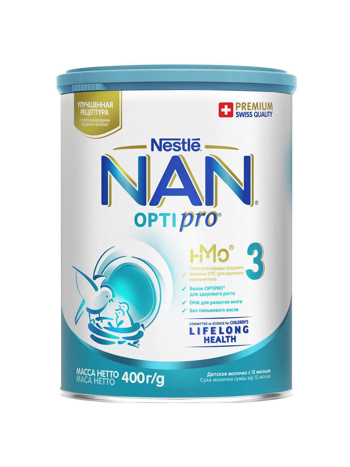 фото Молочная смесь nan optipro 3 от года 400 г