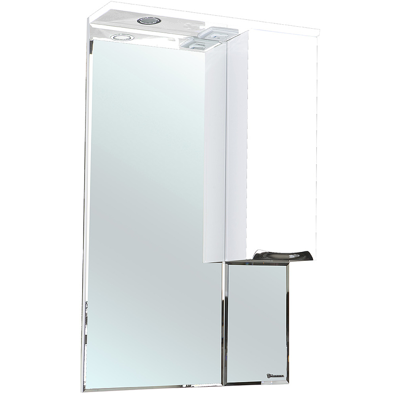

Зеркало со шкафом Bellezza Альфа 55 R 4618808001011 с подсветкой Белое, Белый, Альфа