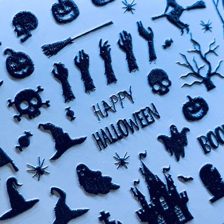 

3D-слайдер Anna Tkacheva №77 Хэллоуин. Halloween, черный