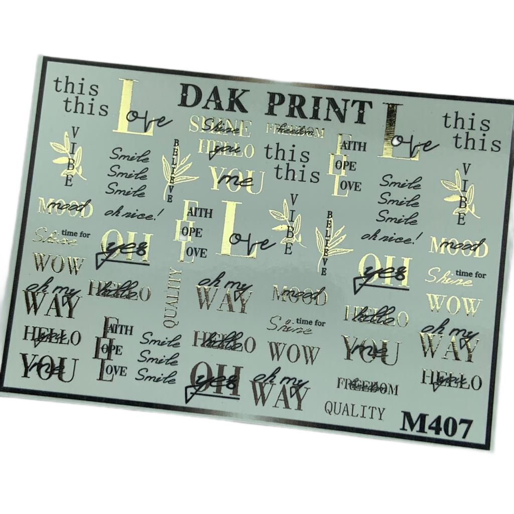 

Слайдер Dak Print M407