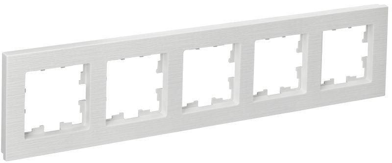 

Рамка 5-м BRITE РУ-5-Бр бел. рифленый IEK BR-M52-51-K01, Белый