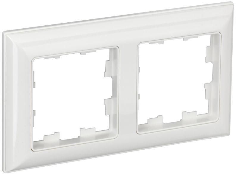 

Рамка 2-м BRITE РУ-2-Бр бел./бел. IEK BR-M22-12-K01, Белый