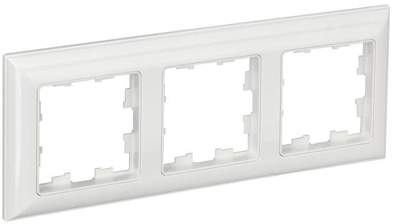 

Рамка 3-м BRITE РУ-3-Бр бел./бел. IEK BR-M32-12-K01, Белый