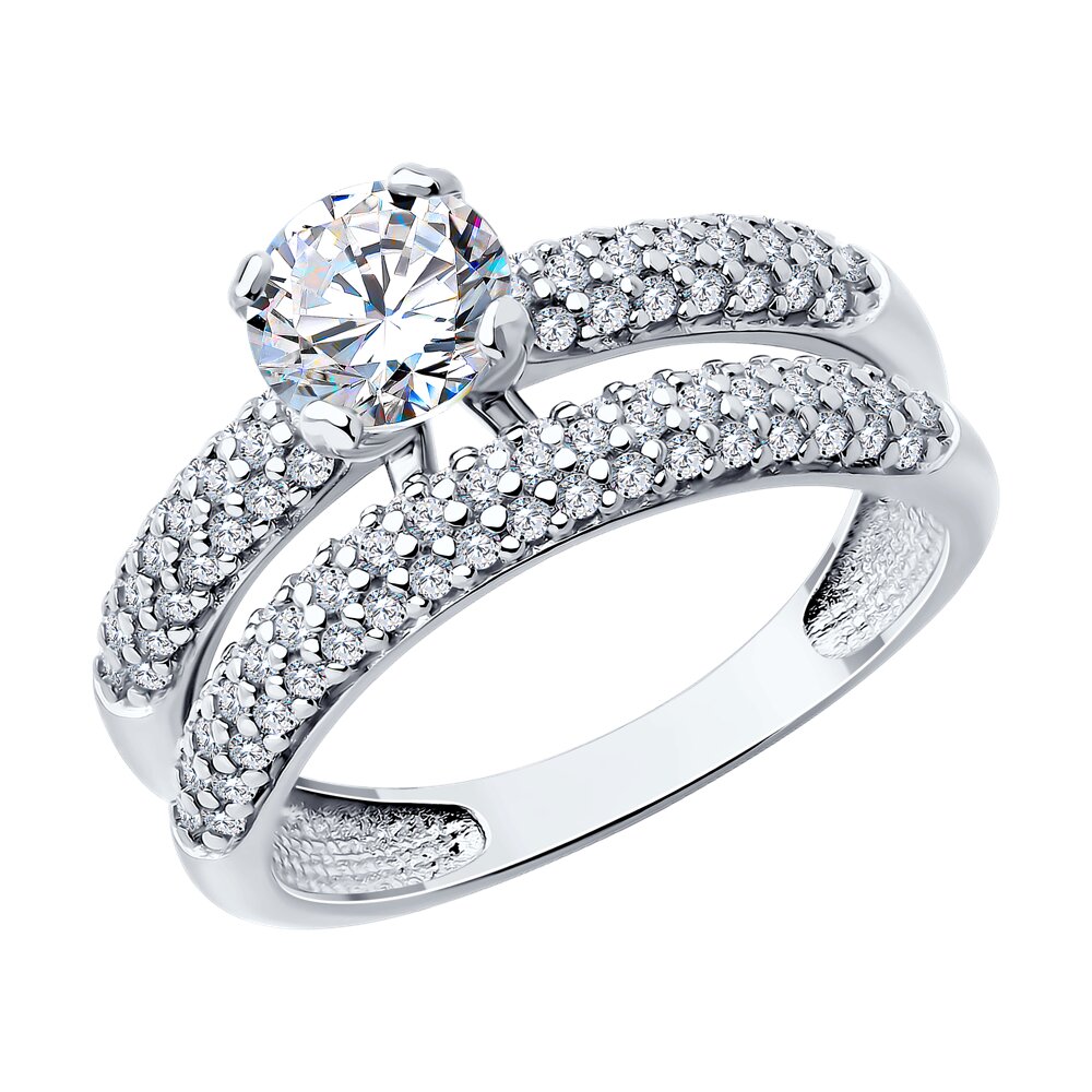 

Кольцо из серебра р. 18 Diamant 94-110-02144-1, фианит, 94-110-02144-1