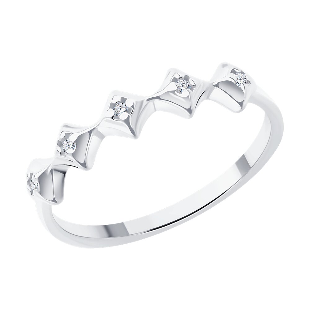 Кольцо из серебра р. 16,5 Diamant 94-210-02136-1, бриллиант