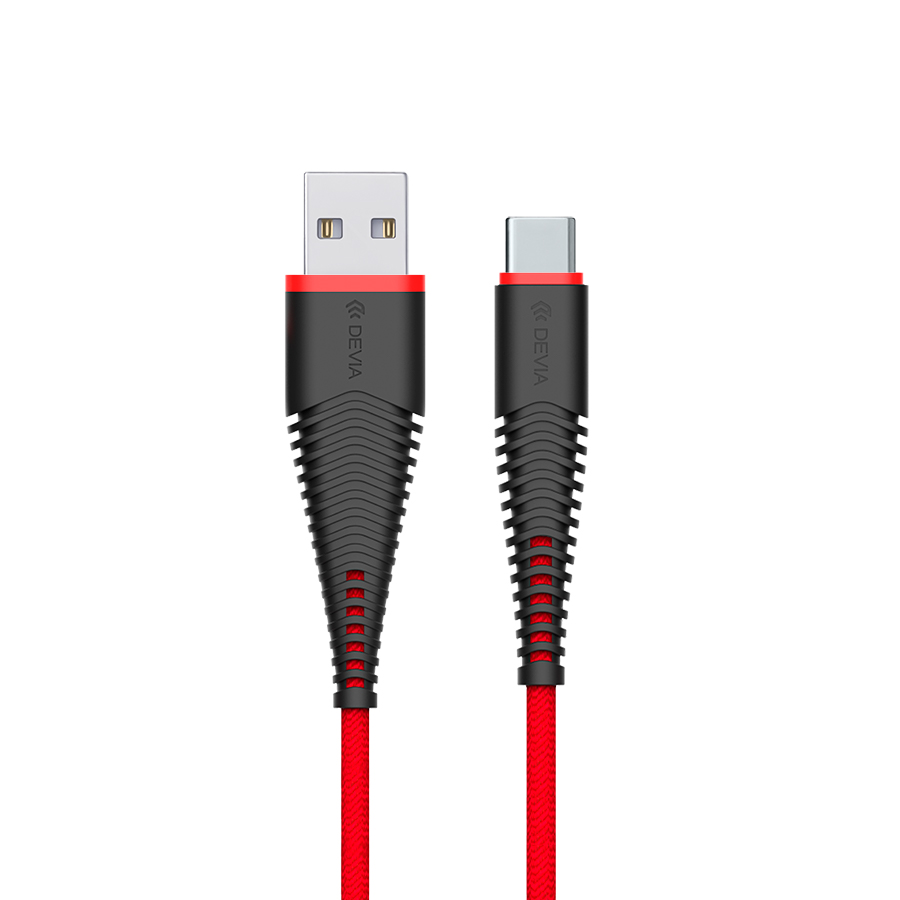 фото Кабель devia fish 1 usb-c cable - red dismac