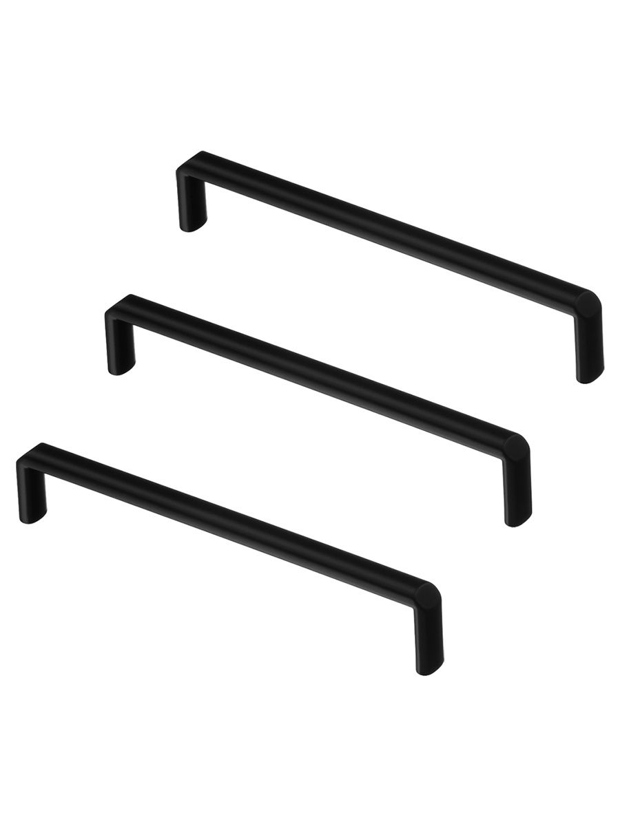 

Комплект из 3 шт ручка-скоба 160 мм Kerron S-2540-160 BL матовый черный, S-2540