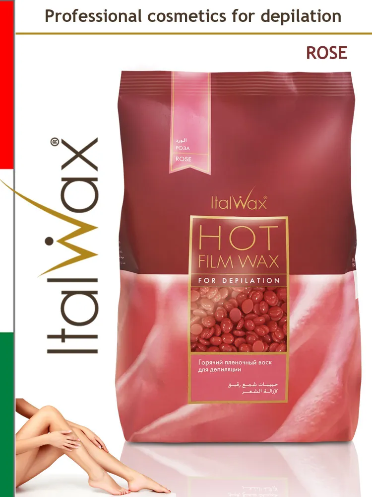 

Воск для депиляции Italwax Rose пленочный в гранулах 1000 г, Розовый, 35163225