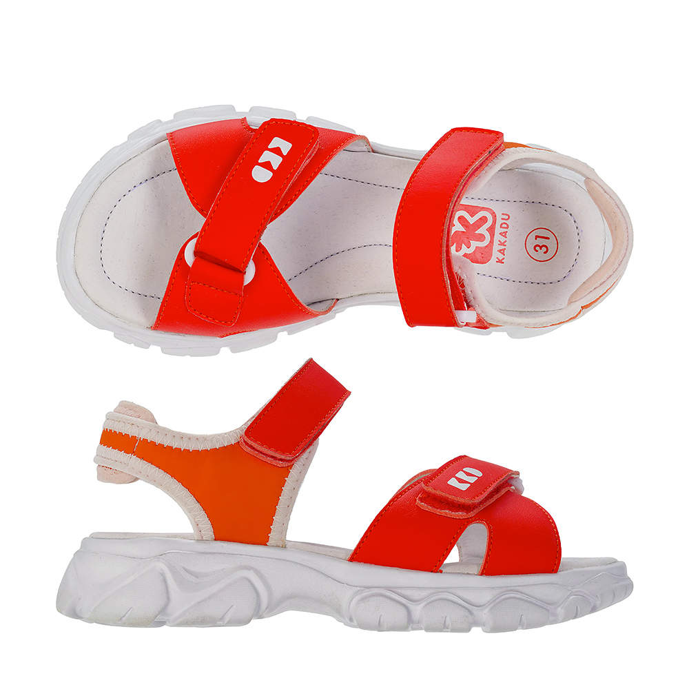 

Босоножки Kakadu для девочек, размер 32, 9503C-31-36-P-L, Красный, 9503C_31-36_P/L
