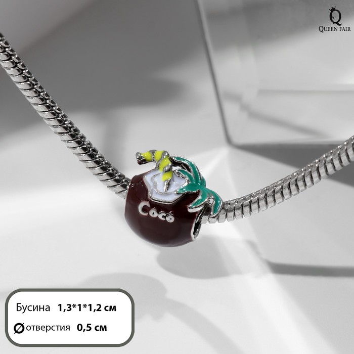 

Шарм из бижутерного сплава Queen fair 7578147, эмаль, 7578147