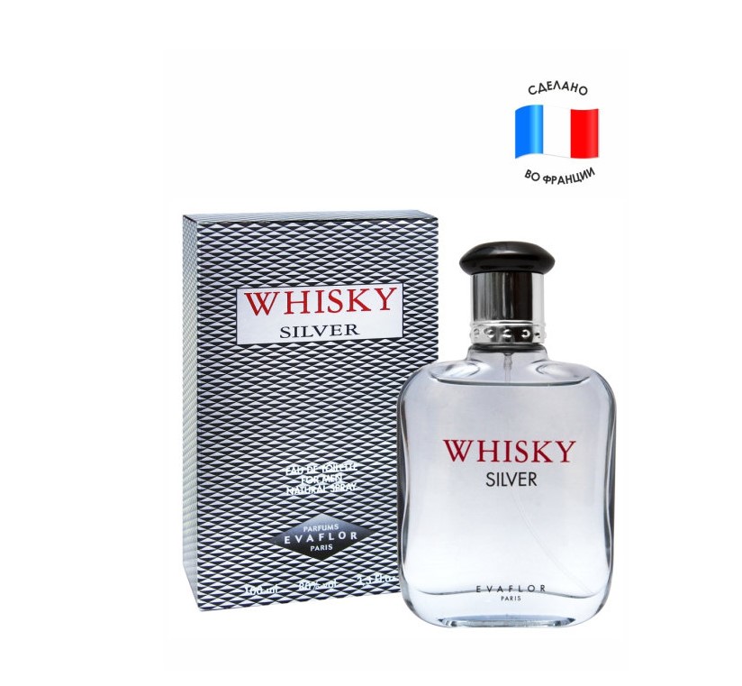 

Туалетная вода EVAFLOR Whisky Silver мужская 80 мл, Whisky Silver Man 80 мл