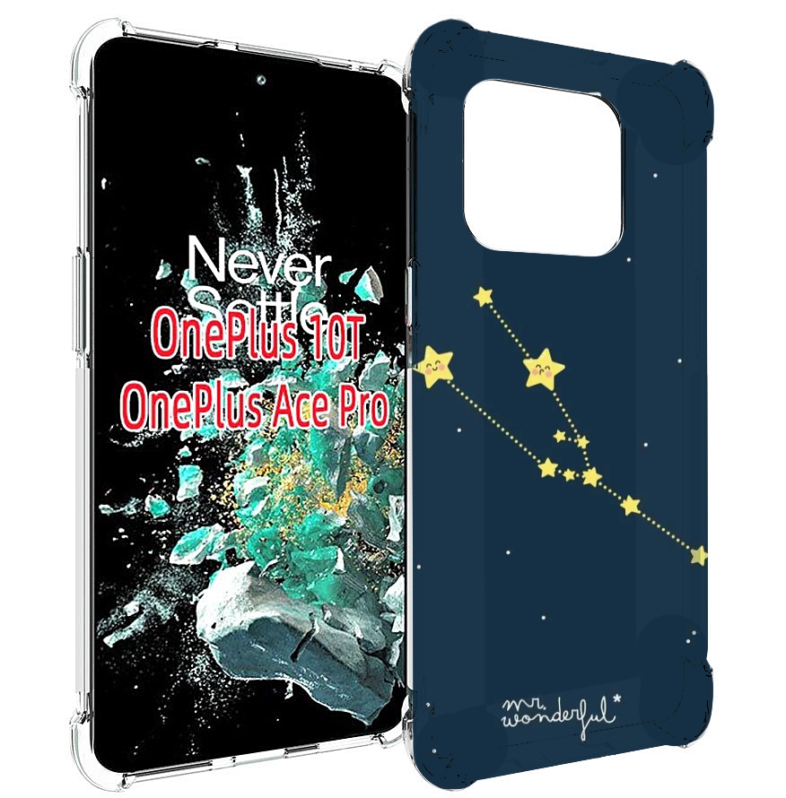 

Чехол MyPads знак-зодиака-телец-4 для OnePlus 10T, Прозрачный, Tocco