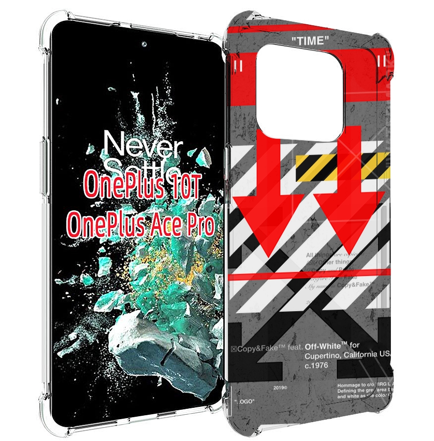 

Чехол MyPads знаки-логотипы для OnePlus 10T, Прозрачный, Tocco