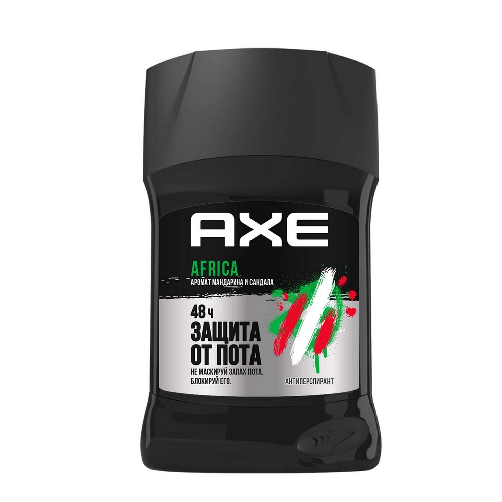 фото Дезодорант-антиперспирант стик axe africa 50 мл