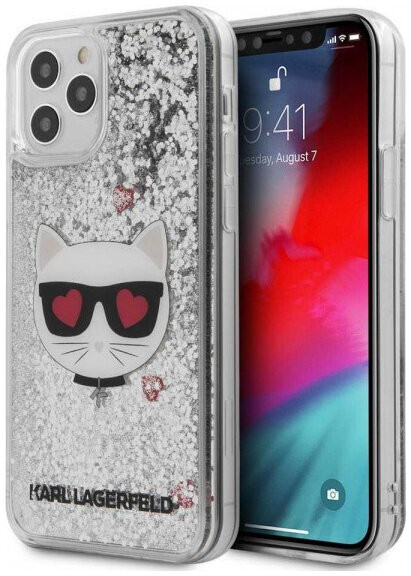 фото Чехол cg mobile karl lagerfeld liquid glitter choupette's head hard для iphone 12 pro max