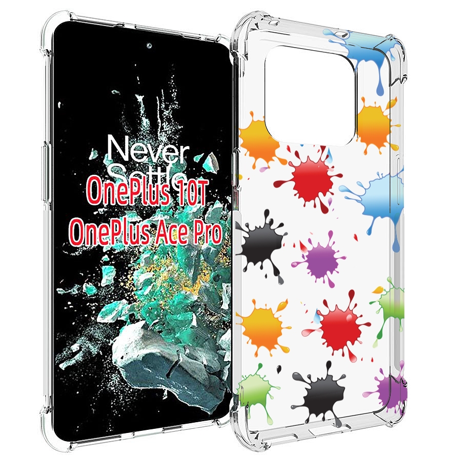 

Чехол MyPads кляксы для OnePlus 10T, Прозрачный, Tocco