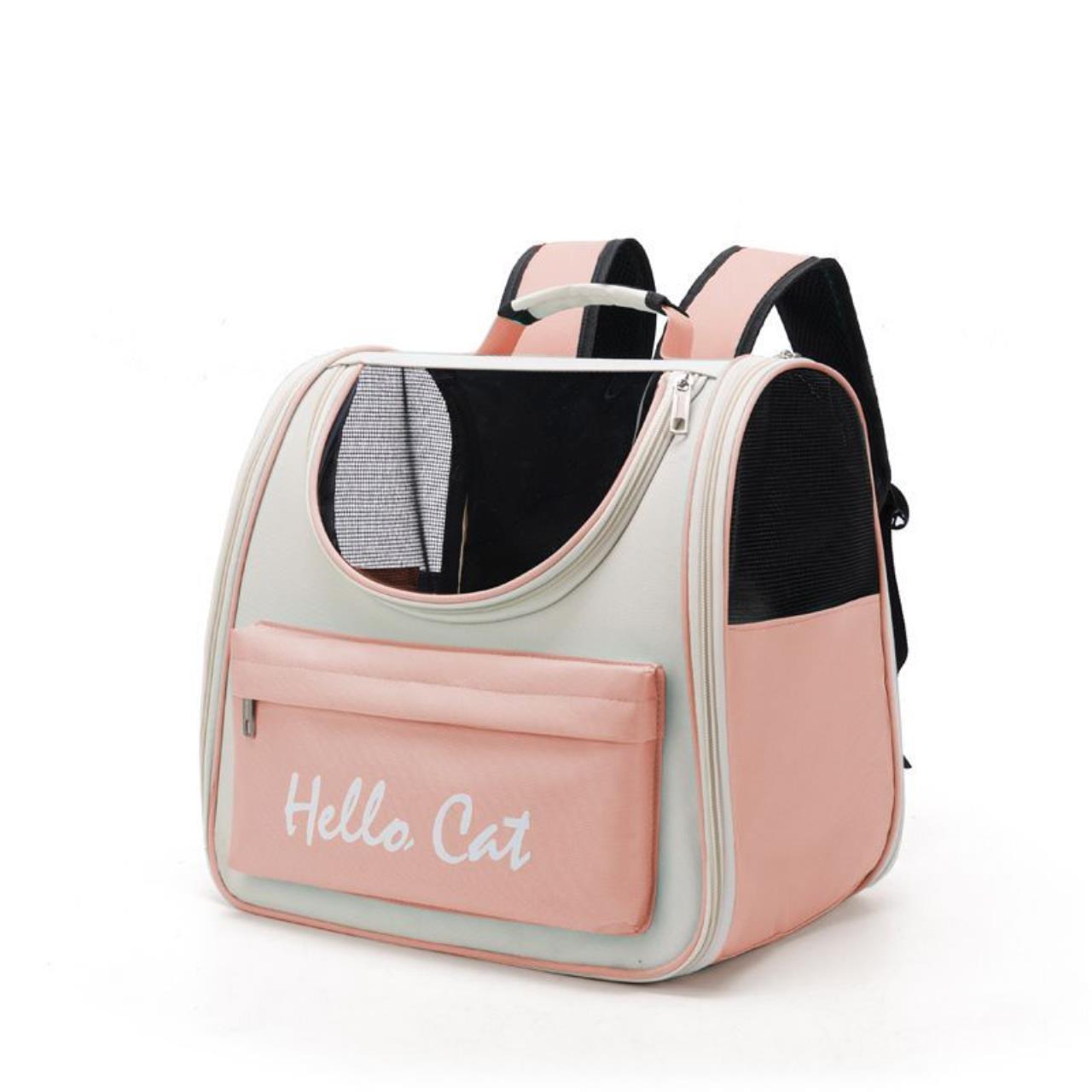 Рюкзак-переноска для кошек и собак MAKAR 5042 розовый, полиэстер, 25х37х34 см