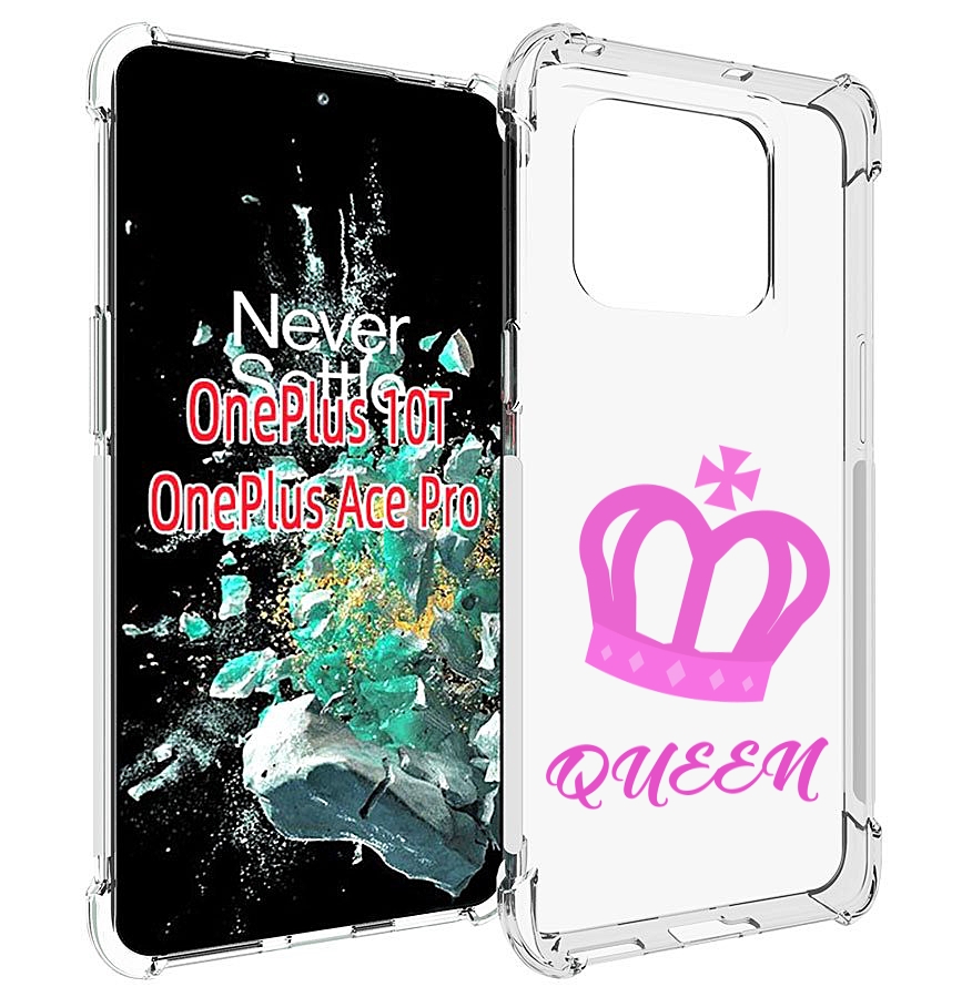 

Чехол MyPads корона-королевы-розовый для OnePlus 10T, Прозрачный, Tocco